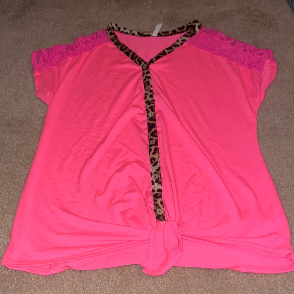 Pink shirt,